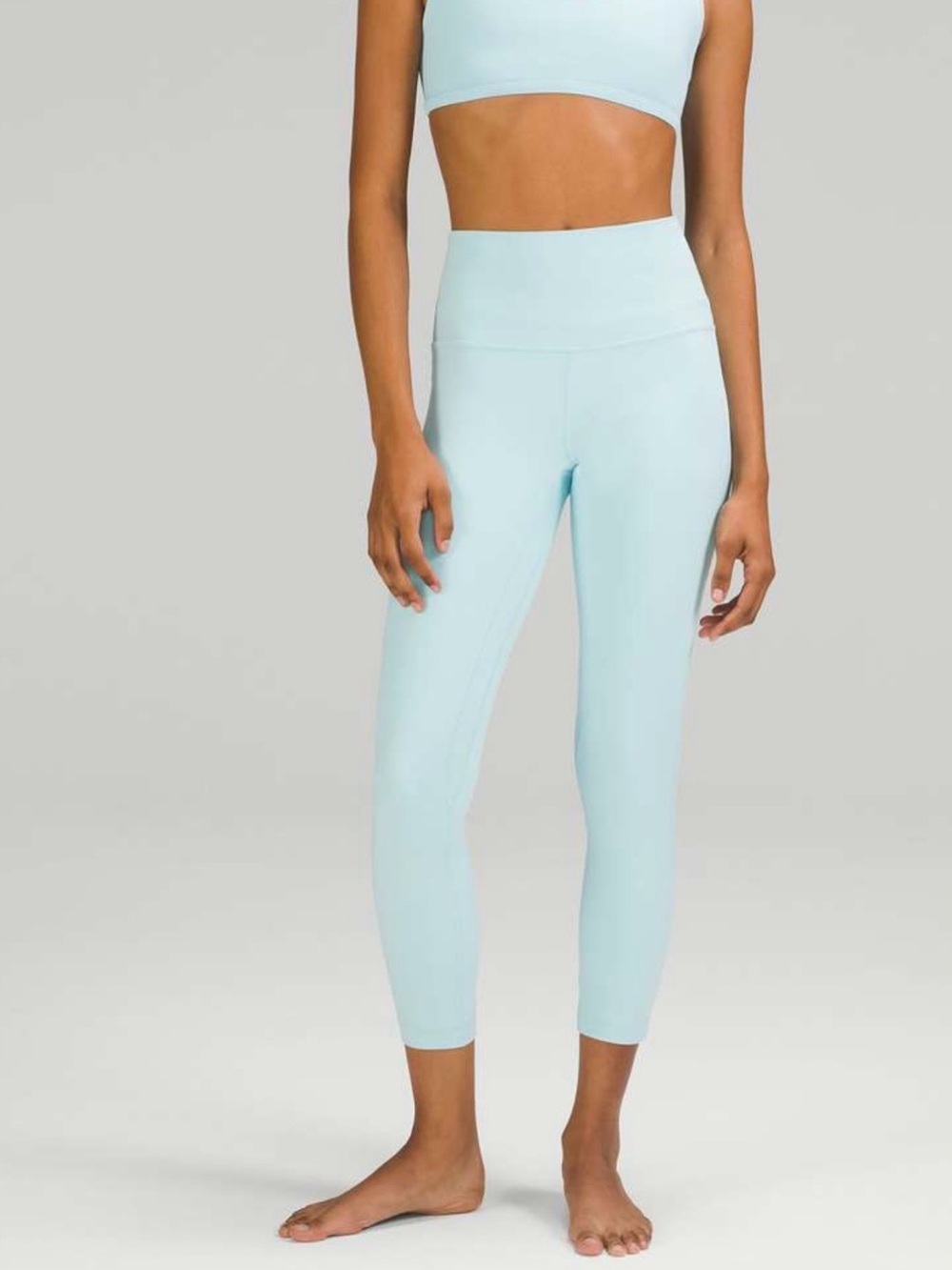 Lululemon Align High-Rise Leggings 25” Icing Blue, size 16, like new!